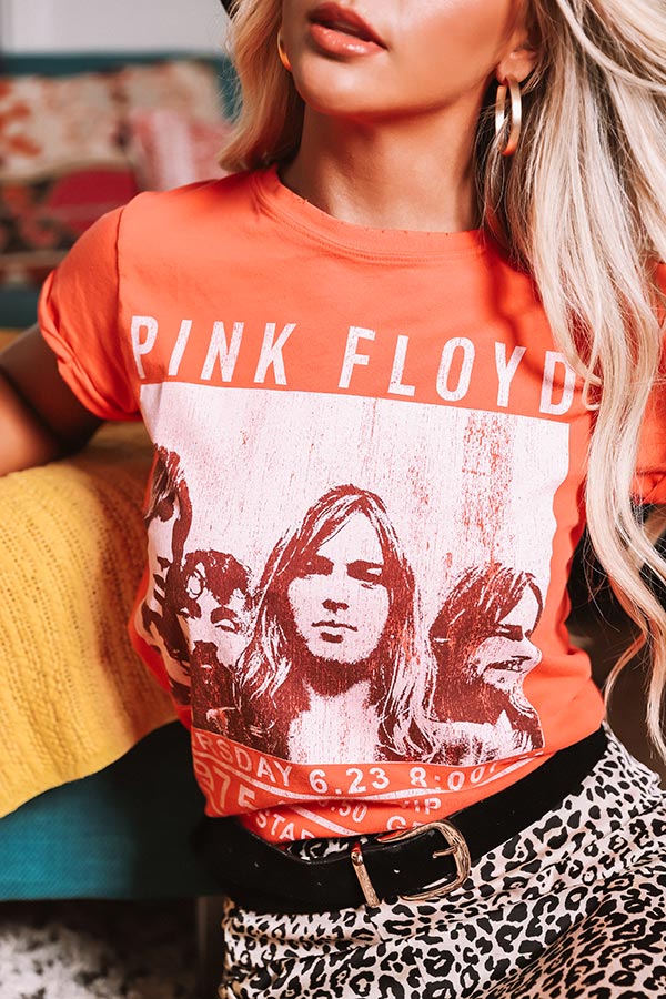 Pink Floyd Detroit 1975 Tour Tee Image - 5