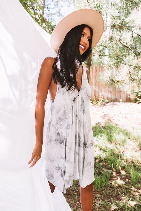 Taking Pictures Tie Dye Babydoll Dress Image - 4