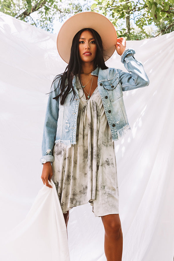 Taking Pictures Tie Dye Babydoll Dress Image - 1