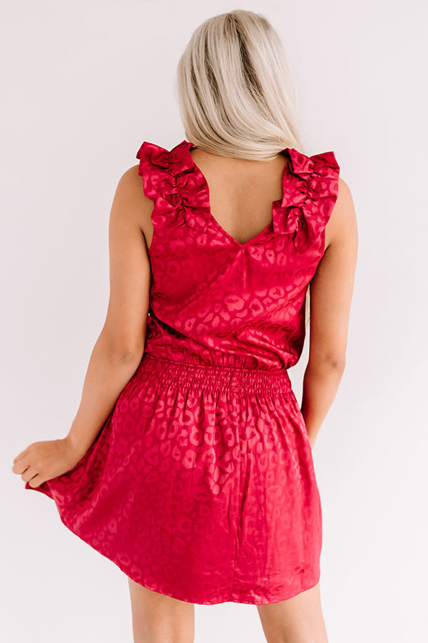 Outfit Goals Leopard Dress In Wine Image - 4