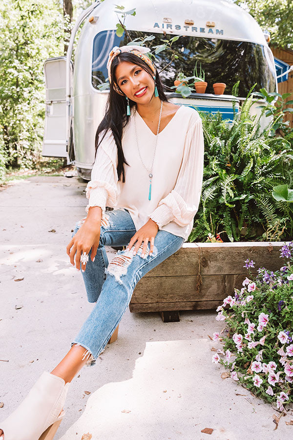 Sparks And Kisses Shift Top In Cream Image - 2