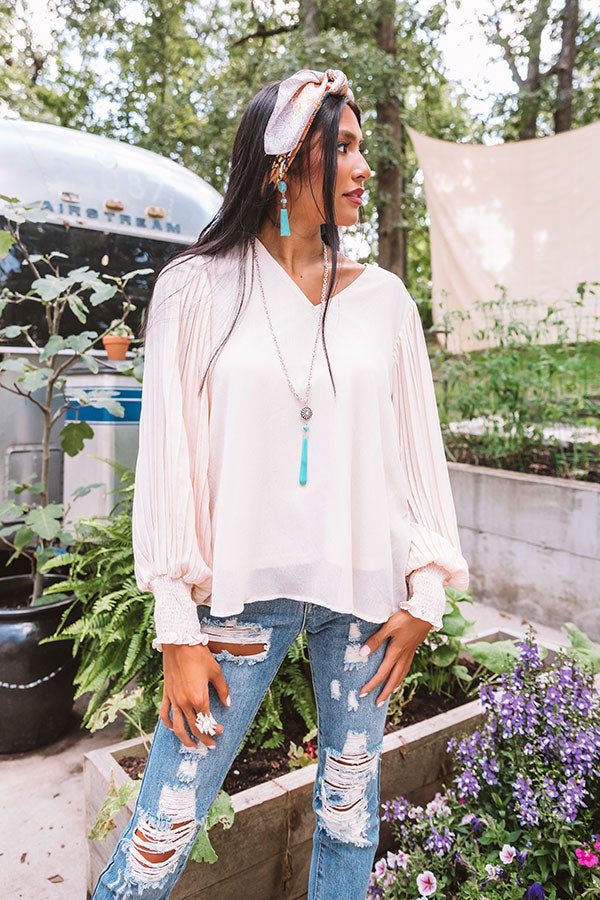 Sparks And Kisses Shift Top In Cream Image - 4