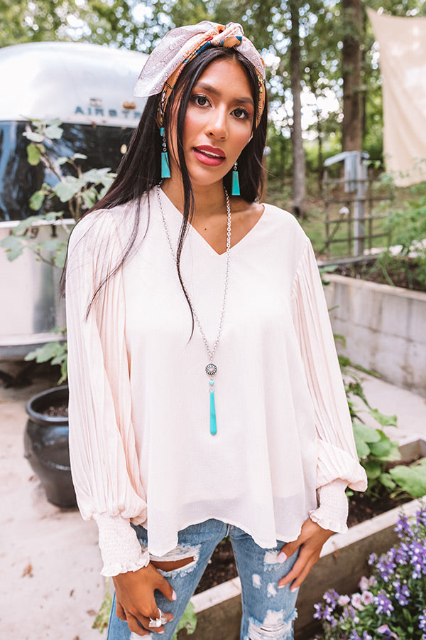 Sparks And Kisses Shift Top In Cream Image - 3