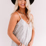 Getting Glam Sequin Tank In Silver Image - 1