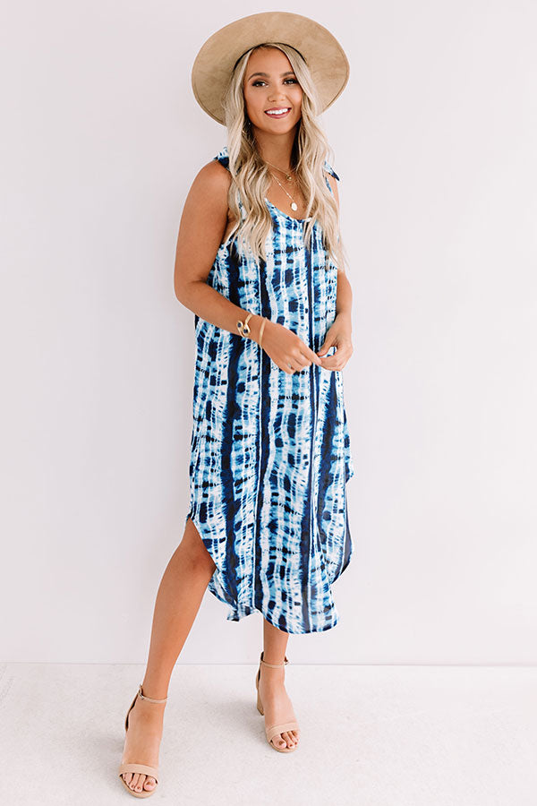 Admire From Afar Tie Dye Midi Image - 3
