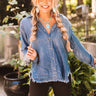 Ready For Napa Chambray Top In Medium Wash Image - 1