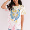 World Tour Tie Dye Tee In Yellow Image - 1