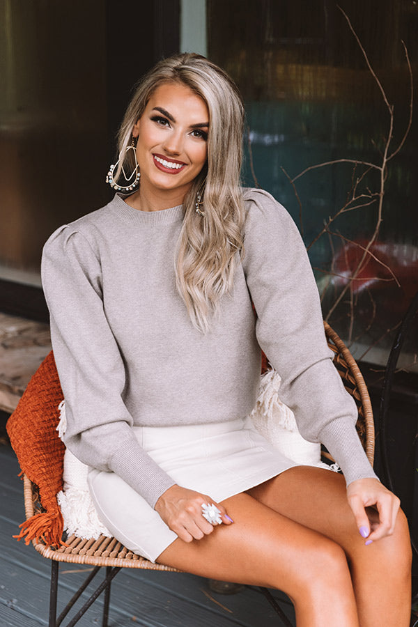 Foggy Nights Sweater in Taupe Image - 4