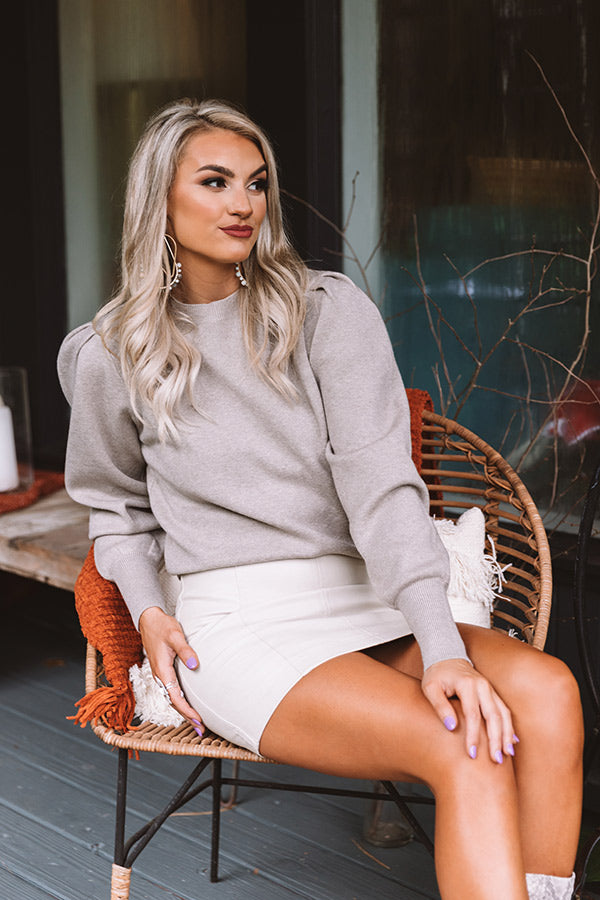 Foggy Nights Sweater in Taupe Image - 3