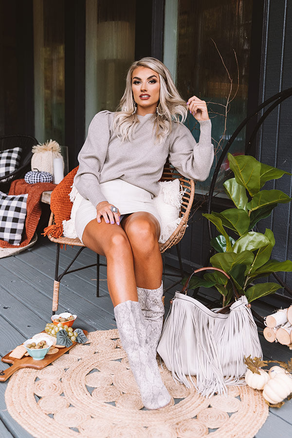 Foggy Nights Sweater in Taupe Image - 1