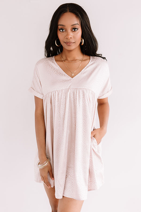 Stolen Hearts Babydoll Dress In Blush – Impressions Online Boutique