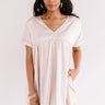 Stolen Hearts Babydoll Dress In Blush Image - 1
