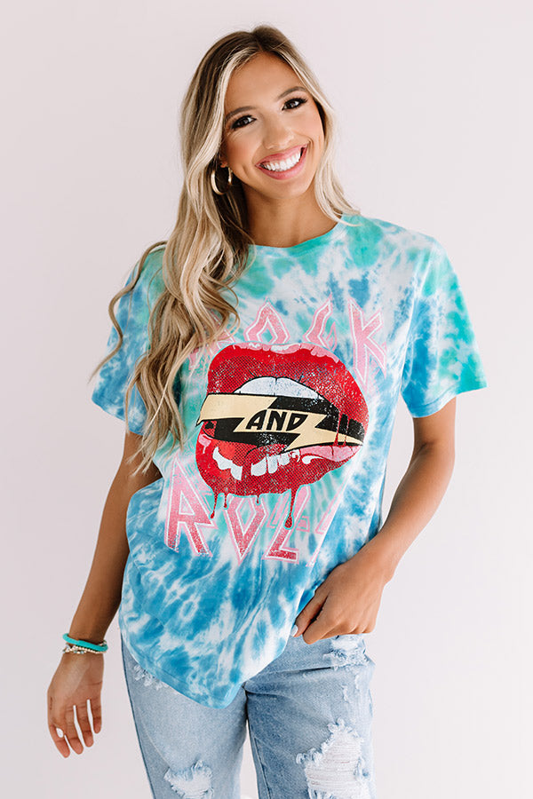 Rock And Roll Tie Dye Tee Image - 1