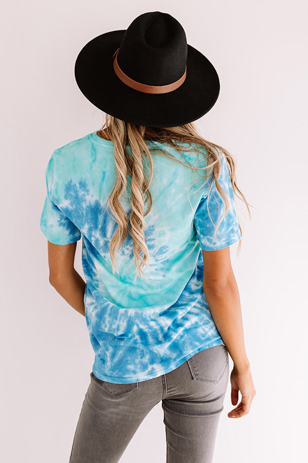 Feelin' Good Tie Dye Tee In Blue Image - 4