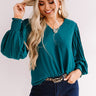 Sparks And Kisses Shift Top In Teal Image - 1