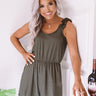 Santa Fe Sunrise Romper In Army Green Image - 1