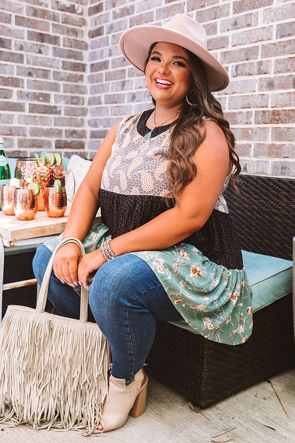 Winery Welcome Shift Top In Taupe Curves Image - 3