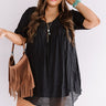 Uptown Meetup Shift Dress In Black Curves Image - 1
