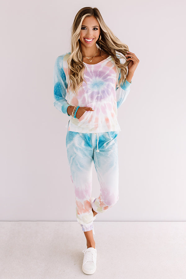 Chill With Me Tie Dye Hoodie Image - 2