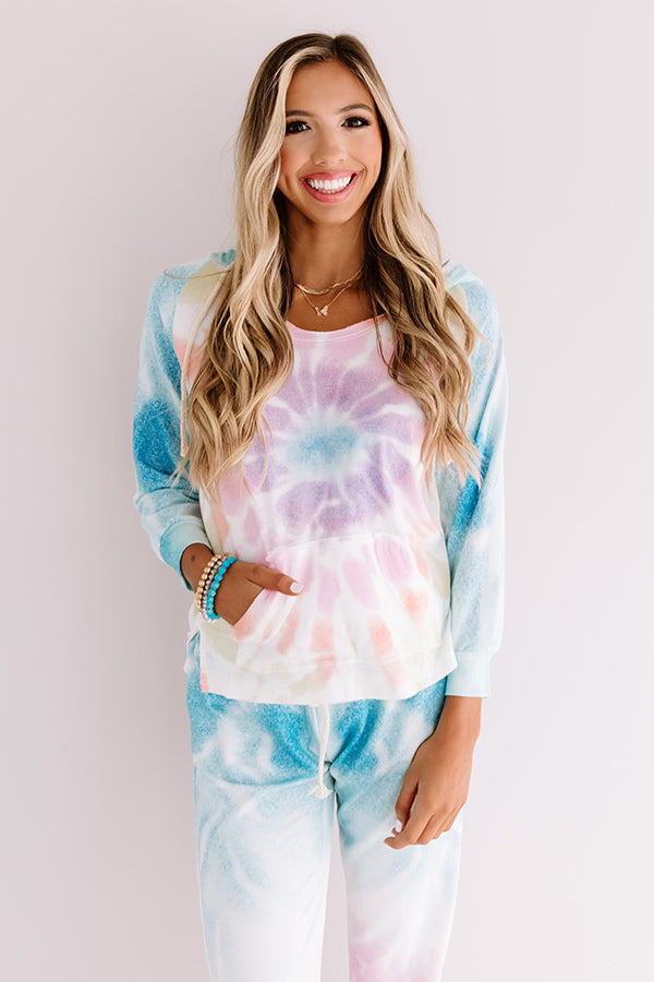 Chill With Me Tie Dye Hoodie Image - 1
