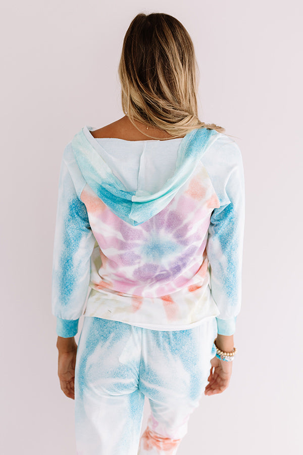 Chill With Me Tie Dye Hoodie Image - 5