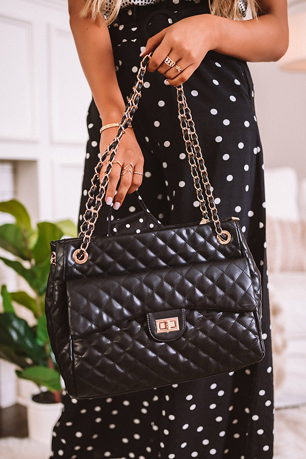 Fashionable Favor 4 In One Quilted Bag Set In Black • Impressions Online  Boutique