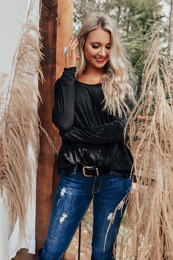 Vermont Trails Shift Top In Black Image - 1