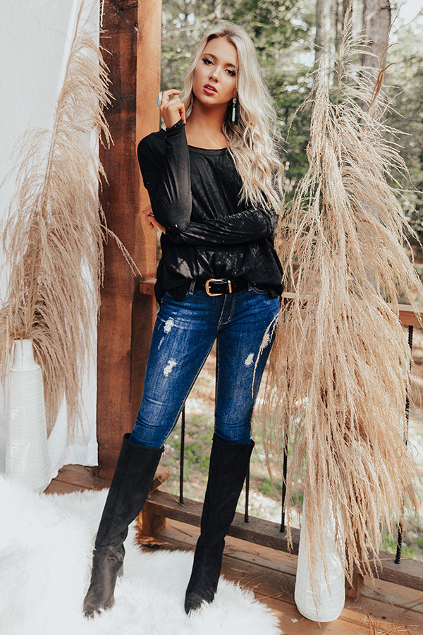 Vermont Trails Shift Top In Black Image - 2