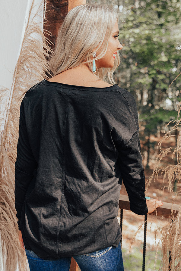 Vermont Trails Shift Top In Black Image - 5