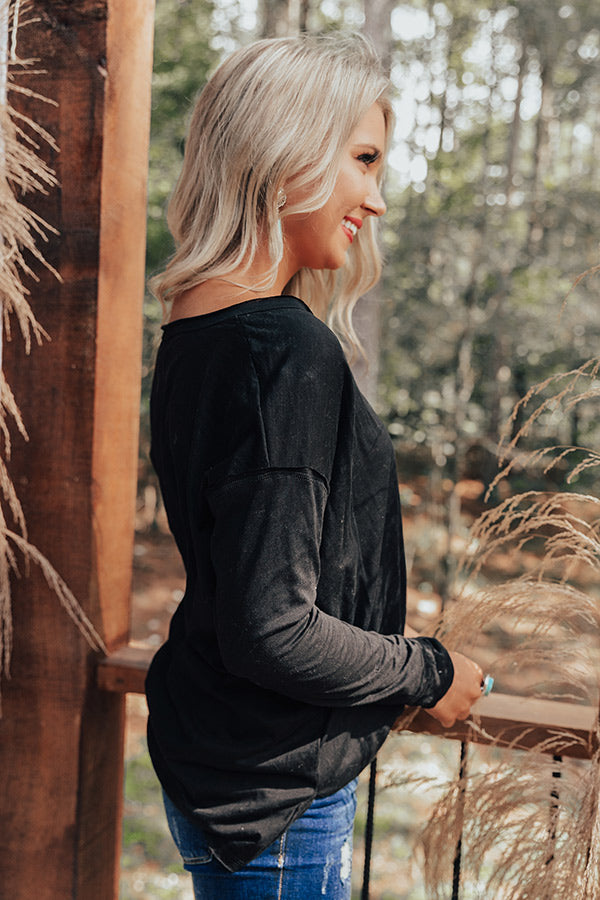 Vermont Trails Shift Top In Black Image - 4