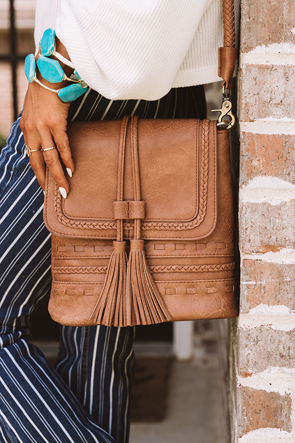 Tribeca Treat Faux Leather Crossbody In Brown • Impressions Online Boutique