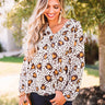 Sweet Gaze Leopard Shift Top In Cream Image - 1