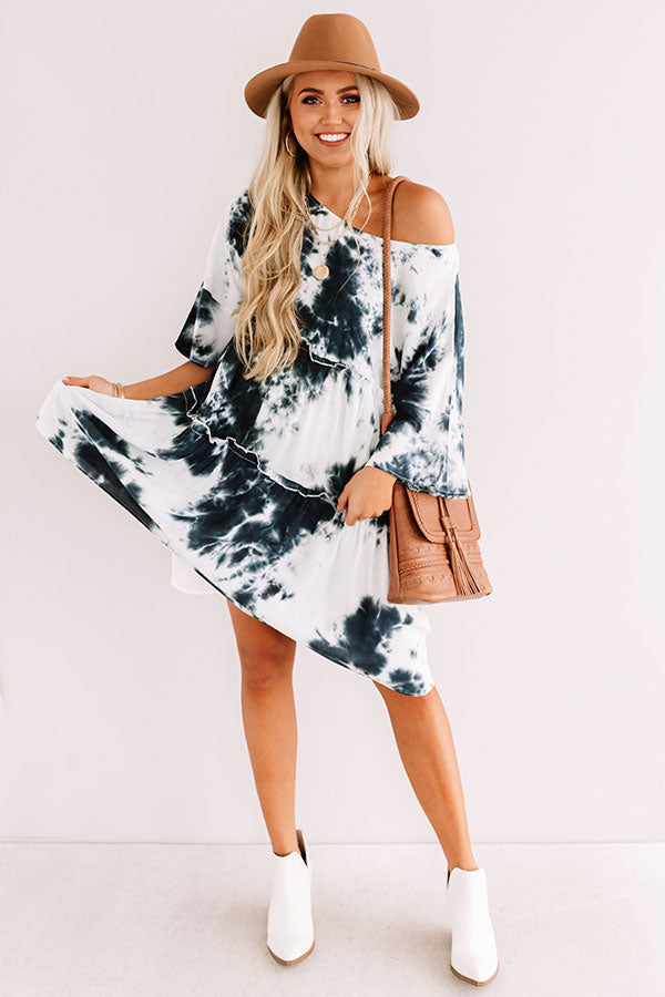Living In The Moment Tie Dye Babydoll Dress Image - 1