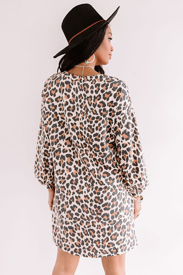 Lifetime Of Love Leopard Shift Dress Image - 4