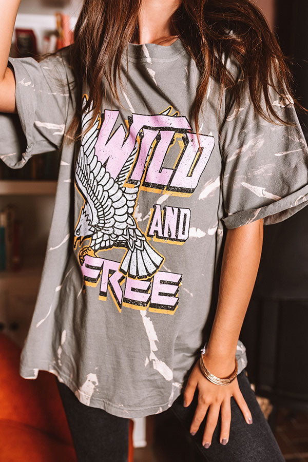 Wild And Free Tie Dye Tee Image - 5