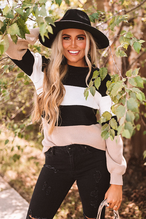 Maple Kisses Knit Sweater In Black Image - 1