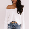Headed To Aspen Knit Sweater In White Image - 1
