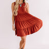 Apple Spiced Wishes Babydoll Dress In Rust Image - 1