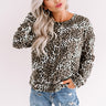 Hold My Hand Leopard Sweatshirt Image - 1