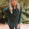 Crushing On Fall Sweater In Hunter Green Image - 1