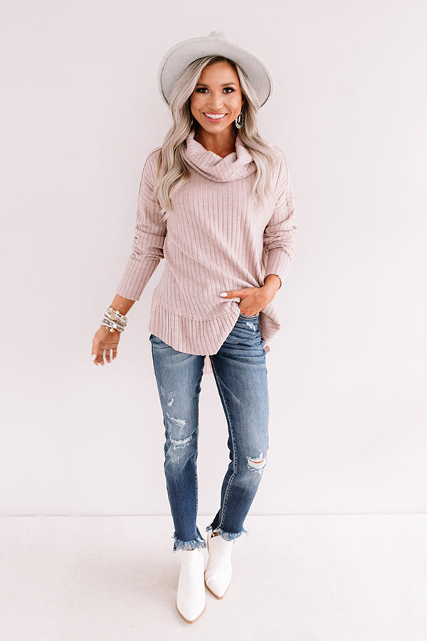 Crushing On Fall Sweater In Dusty Purple Image - 2