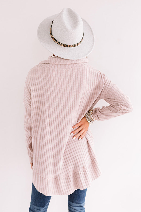 Crushing On Fall Sweater In Dusty Purple Image - 3