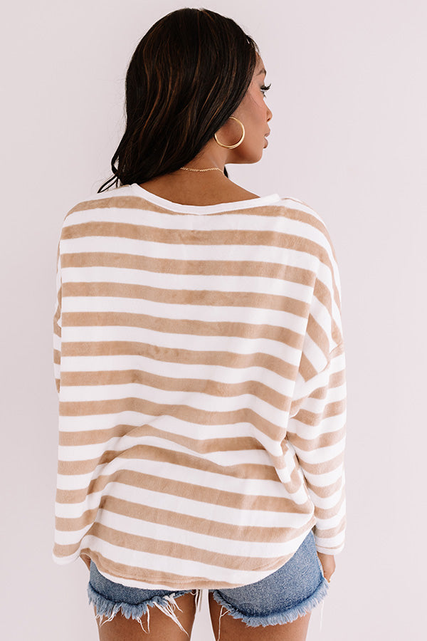 Missing You Softly Plush Stripe Sweater Image - 3