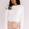 Cozy Stay Ultra Soft Sweater In White Image - 1