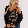 Clearly Chic Floral Tank in Black Image - 1