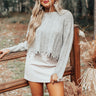 Latte Morning Distressed Sweater In Grey Image - 1