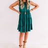 Apple Spiced Wishes Babydoll Dress In Hunter Green Image - 1