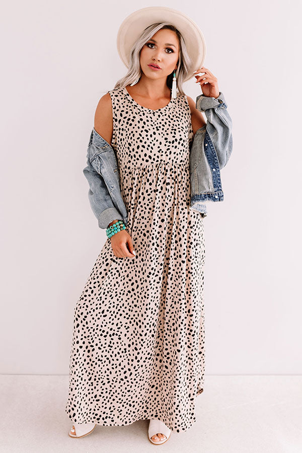 Caption This Cheetah Print Maxi Image - 1