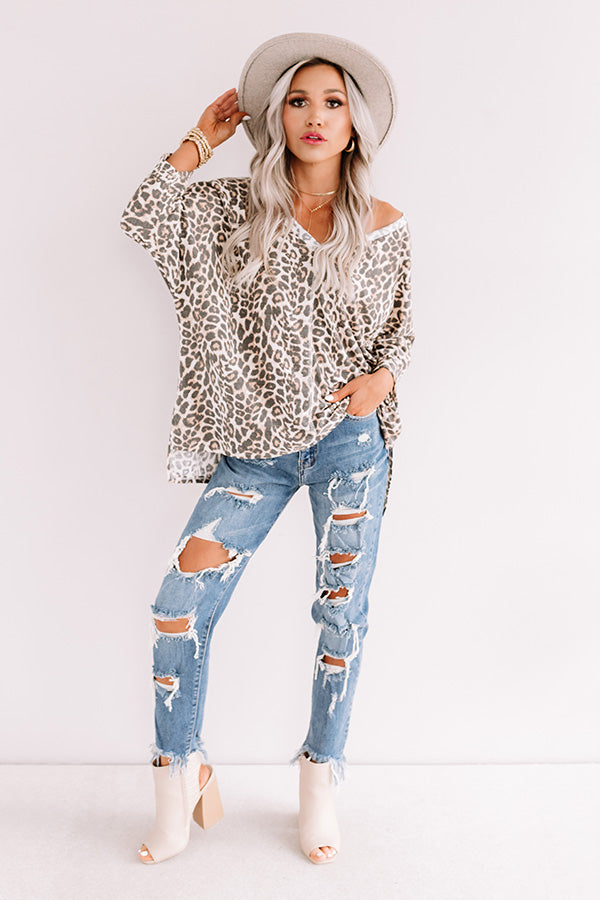 Crowd Favorite Leopard Shift Top Image - 2