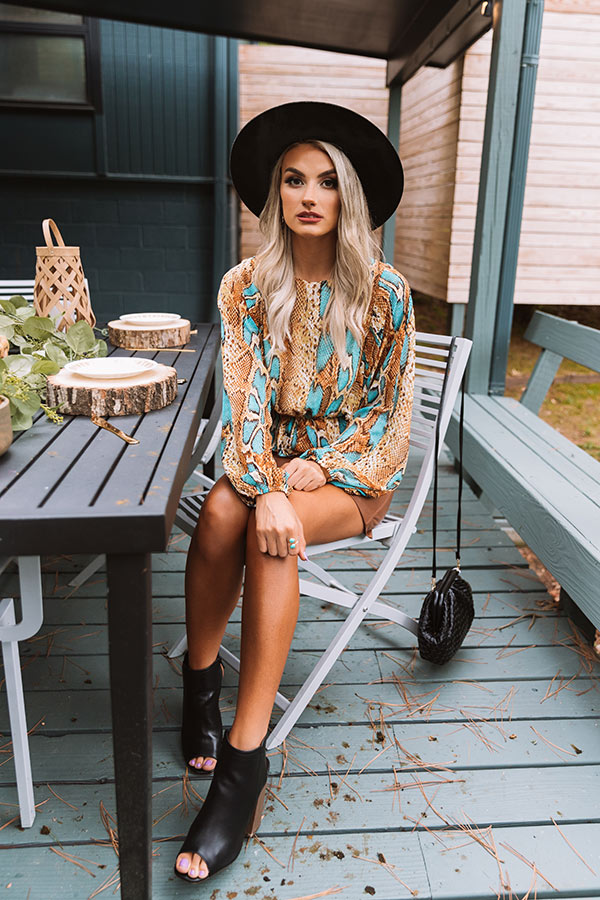 Radiant Reveal Snake Print Top Image - 2